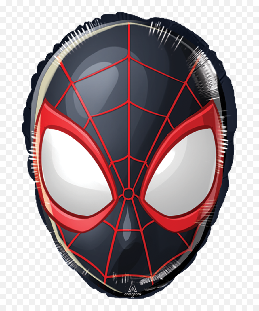 28 Pulgadas Spiderman - Super Héroeglobo De Heliofiesta Miles Morales Head Png Emoji,Emoji Cumplea?os