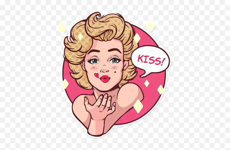 Marilyn Stickers Set For Telegram - Marilyn Monroe Para Stickers Emoji,Marilyn Monroe Emoji