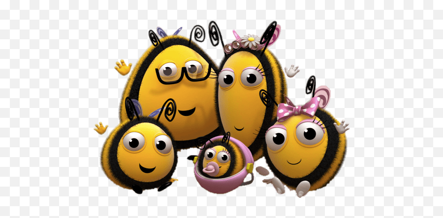 The Hive Bee Family Transparent Png - Stickpng Hive Family Adventures Emoji,Bees Emoticon
