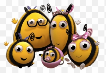 The Hive Bee Family Transparent Png - Stickpng Hive Family Adventures Emoji,Bees Emoticon