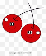 Clipart De Fruta Grátis - Cereja Em Png Espaço Educar Imagens Em Desenho De Fruta Png Emoji,Alladin And Jasmine Emojis