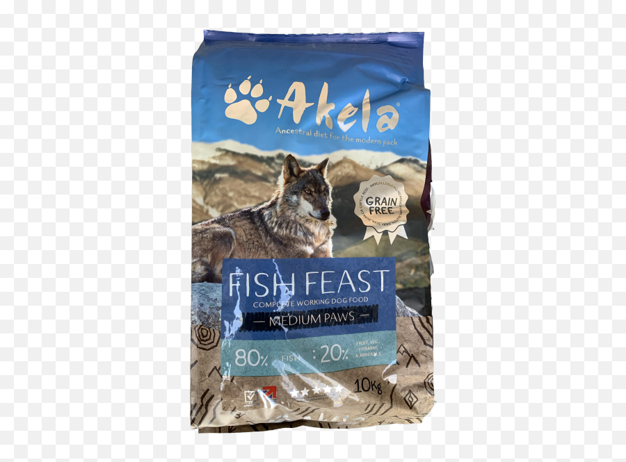 Akela 8020 Fish Feast Grain - Free Working Dog Food Emoji,Dog Emotion 50% Up