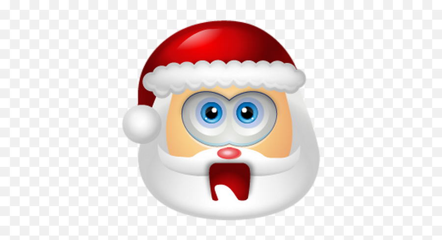 Smileys Emojis Et Cliparts - Cartoon Santa Sticking Tongue Out,Lunar Emojis