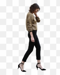 Woman Walking - Transparent Woman Walking Png Emoji,Girl Walking Emotions Tumblr