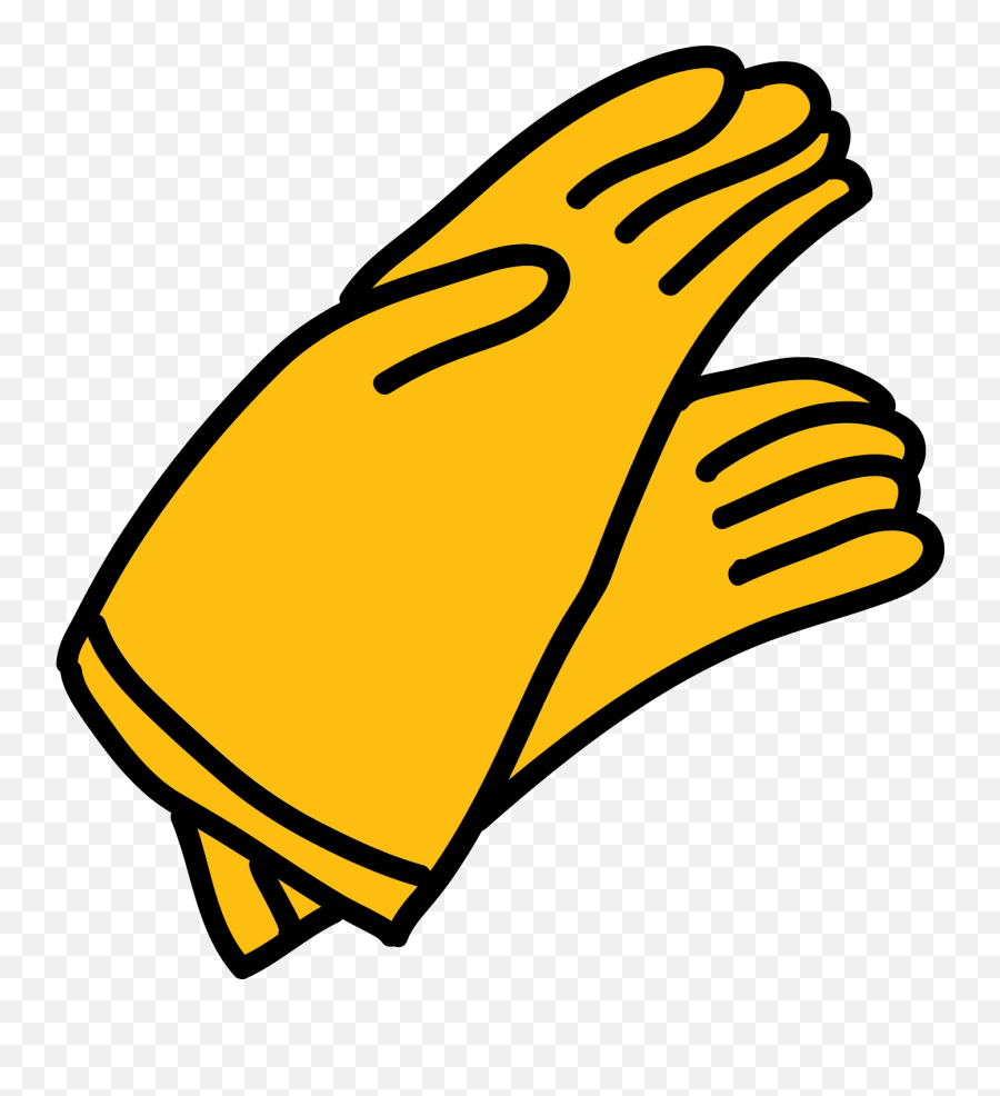 Rubber Gloves Icon Clipart - Full Size Clipart 4186766 Gloves Cartoon Png Emoji,Roast Hand Emoji