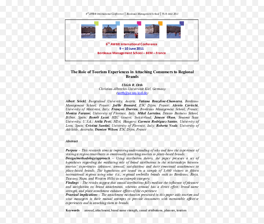 Tourism Marketing Research Papers - Document Emoji,Emotion In Tourism, Chhetri, Arrowsmith And Jackson 2004 Tourism Marketing Research Papers - Document Emoji,Emotion In Tourism, Chhetri, Arrowsmith And Jackson 2004