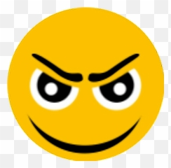 Smirk Emoticon Emoji Sticker By Aimee - Happy,Smirking Emoji