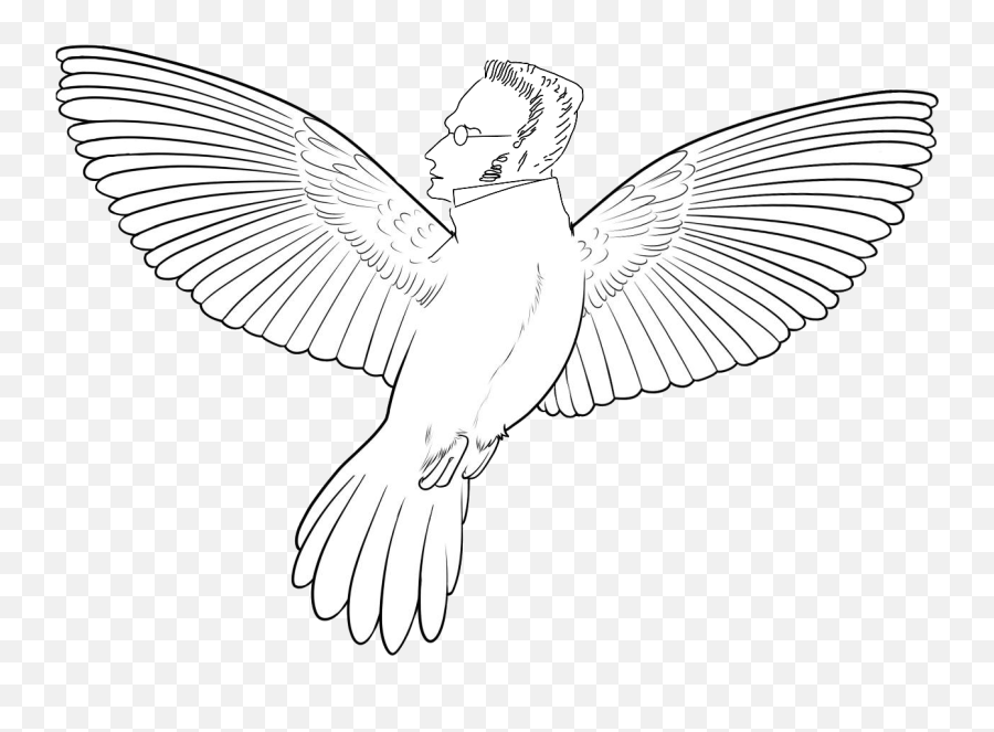Its A Hegel Tries To Save Christianity - Flying Bird Drawing Emoji,Kierkegaard Emoticon