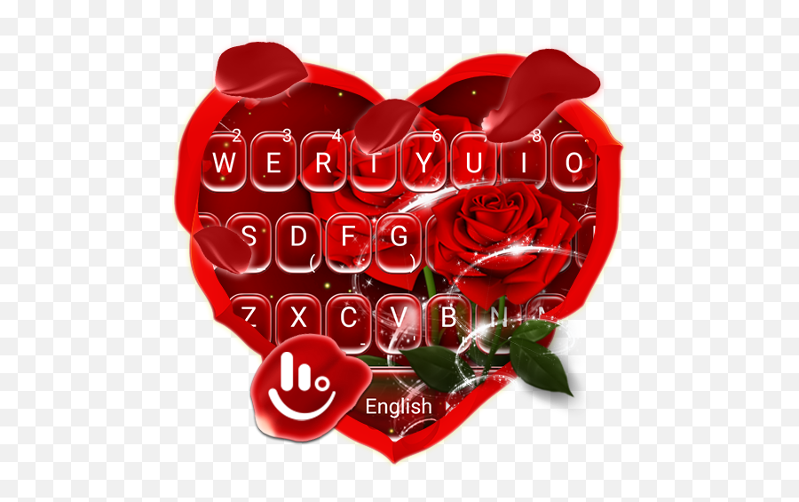 Romantic Red Rose Flower Keyboard Theme 68142018 Apk - Flower Theram Keyboard Download Rose Emoji,Touchpal Emojis Not Working