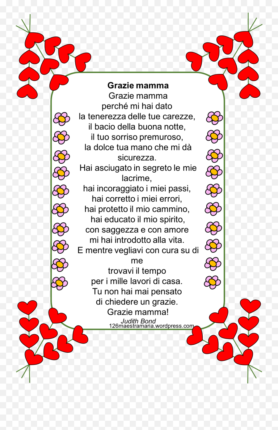 Biglietti U2013 Maestramaria - Poesie Festa Della Mamma Emoji,Cosa Significa.quabdo Un Ragazzo Ti Mette Il Fuoco E La Lingua Come Emoticon