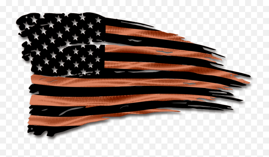 Distressed Battle American Flag U2013 Frontline Metal - American Flag Emoji,Us Flag Emoticon