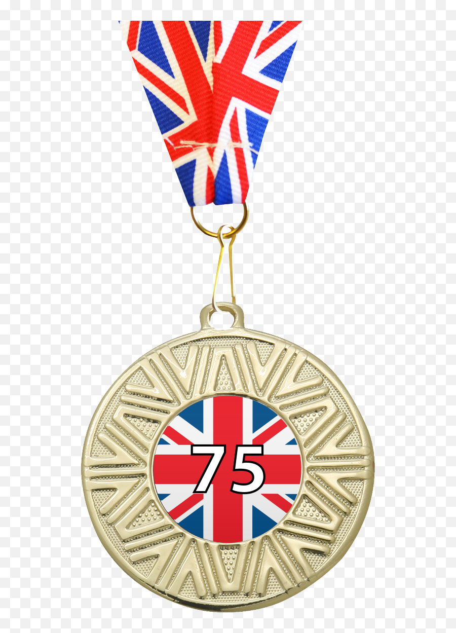 Union Flag Medal Ribbon 50mm - Medal Emoji,2 Medal Emoji Png