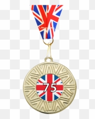 Union Flag Medal Ribbon 50mm - Medal Emoji,2 Medal Emoji Png