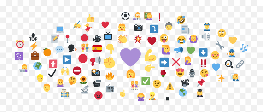 Emojis De Eventos Masivos Como El 8m - Language Emoji,Caritas De Emojis Letras
