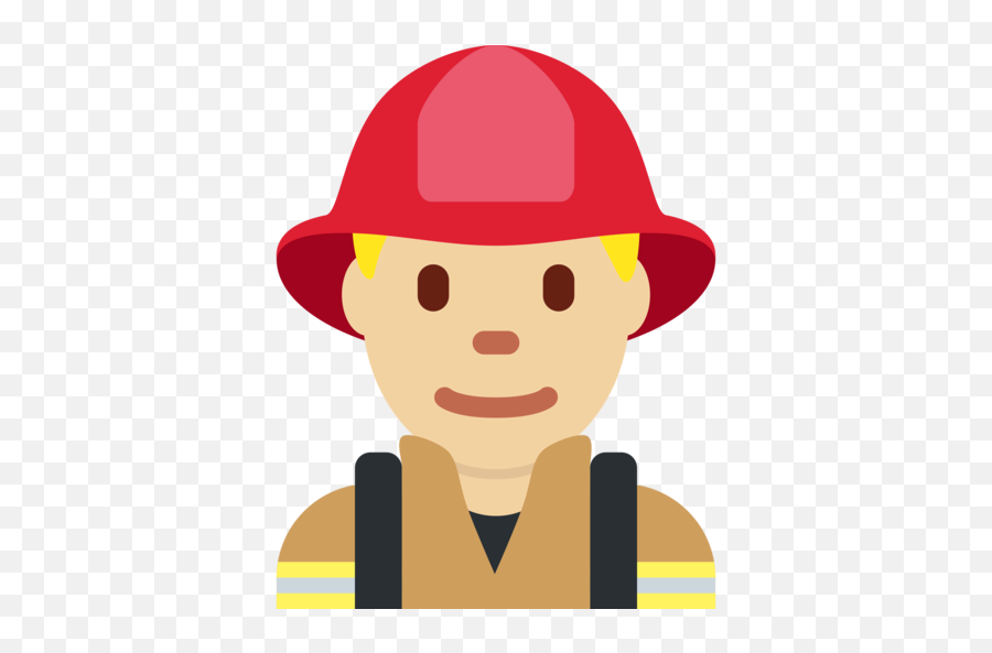 U200d Man Firefighter Medium - Light Skin Tone Emoji,Energized Emoticon