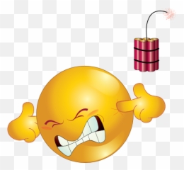 Dynamite Smiley Emoticon Clipart - Explosion Smiley Emoji,Bum Emoticon