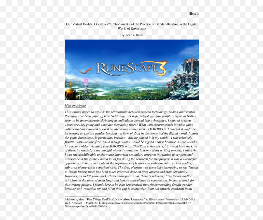 Mmorpg Identity Research Papers - Academiaedu Emoji,Runescape 3 Music Emotion