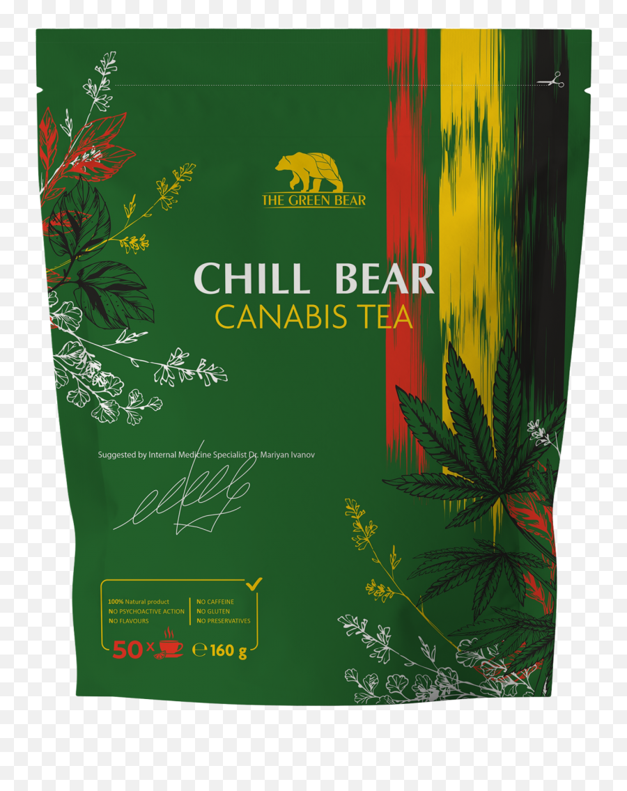 Chill Bear - Cannabis Tea Emoji,Scoopwhoop Manma Emotion Non Vegetarian