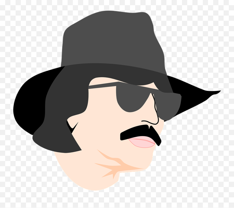 Free Pilgrim Clipart 12 - Cowboy Face Vector Png Emoji,Meme Emojis Cowboy