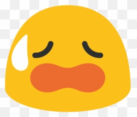 Fileemoji U1f62bsvg - Wikimedia Commons Panicked Emoji Transparent Background,Tired Emoji Face