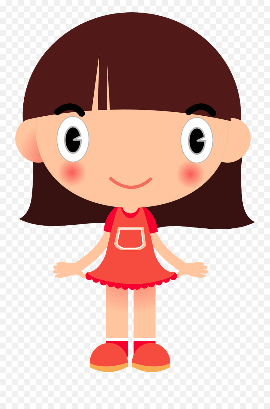 Girl Clipart Png Transparent Png - Cartoon Transparent Girl Png Emoji,Red Carpet Emoji
