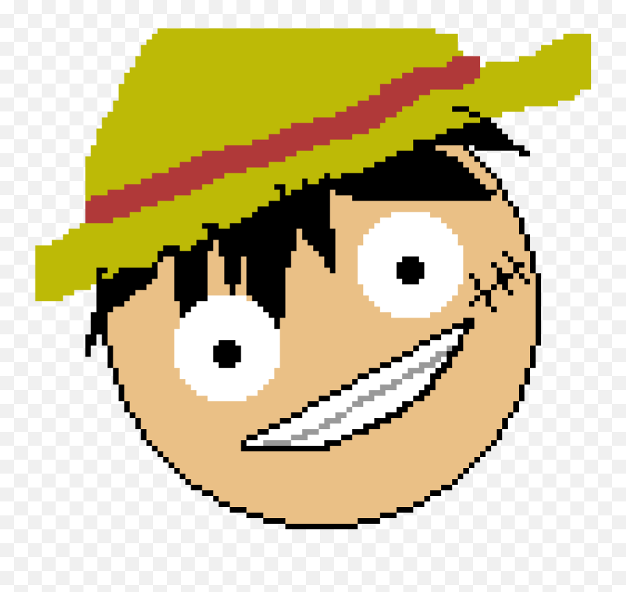 Download Monkey D - Luffy Pixel Png Image With No Babylon Steak Garden Emoji,Monkey Emoticon