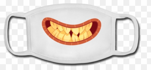 Kids Funny Monster Mouth Cute Cotton Washable Cotton Youth Emoji,Teeth Emoticon Japan