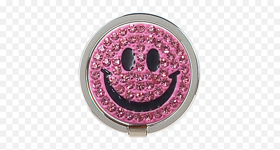 Pink Smiley Emoji,Crystal Emoji