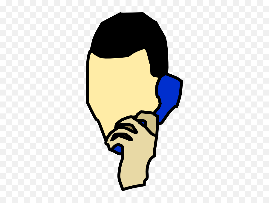 Clipart Telephone Person Clipart - Person On The Phone Clipart Emoji,Person Talking Emoji