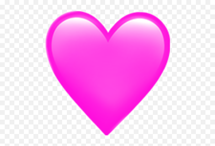 Emoji Iphone Pink Hotpink Heart Sticker - Pink Heart Emoji Transparent Background,Pretty In Pink Emoji