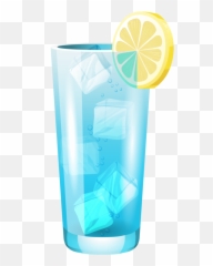 Transparent Blue Cocktail Png Clipart - Blue Lemonade Clipart Png Emoji,Cocktail Sunrise Emoji