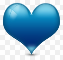 Blue Heart Png Transparent Clipart - Blue 3d Heart Png Emoji,Hert Emoji