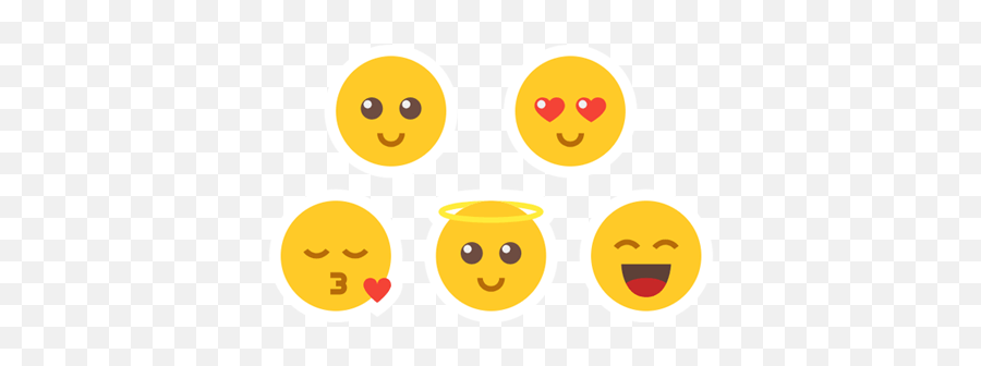 Emoji 2 Micro Sticker - Just Stickers Happy,Promise Emoji
