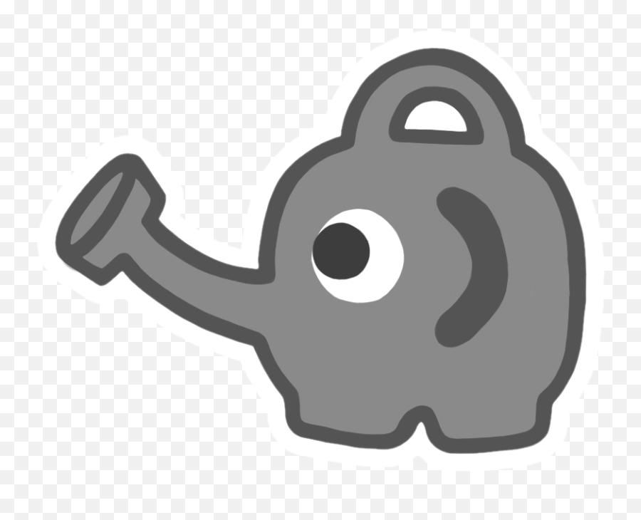 Animal Crossing Elephant Watering Can Stickers U2013 Opalkitten - Drawing Emoji,Animal Crossing Emotion