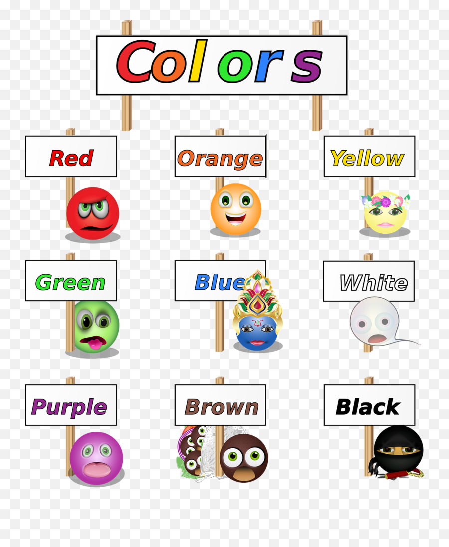 Graphic Smiley Color Diagram Art - Dot Emoji,Emoticons With Names