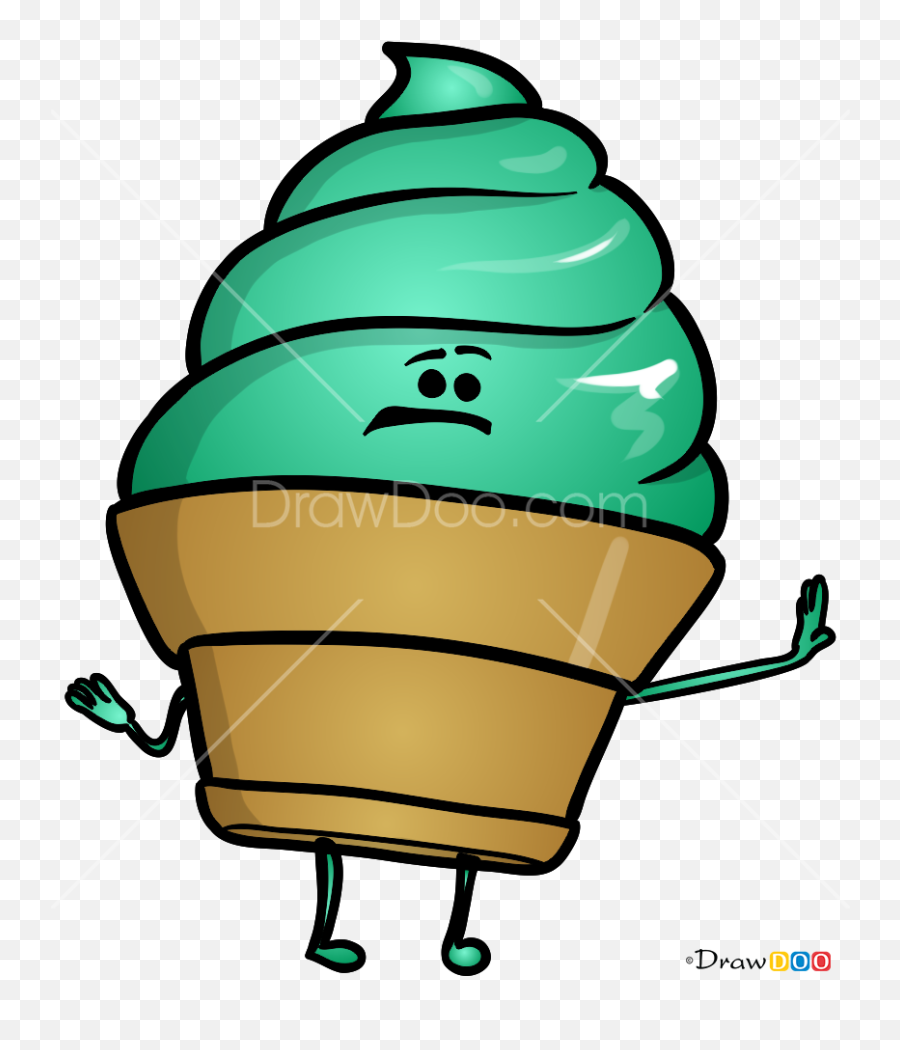 How To Draw Icecream Emoji Movie - Vertical,Ice Cream Cone Emoji