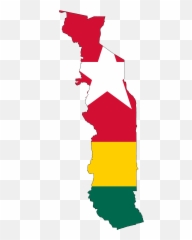 Togo Flag Map Togo Flag Africa Flag Africa Map - Physical Map Of Togo Emoji,African Flag Emoji