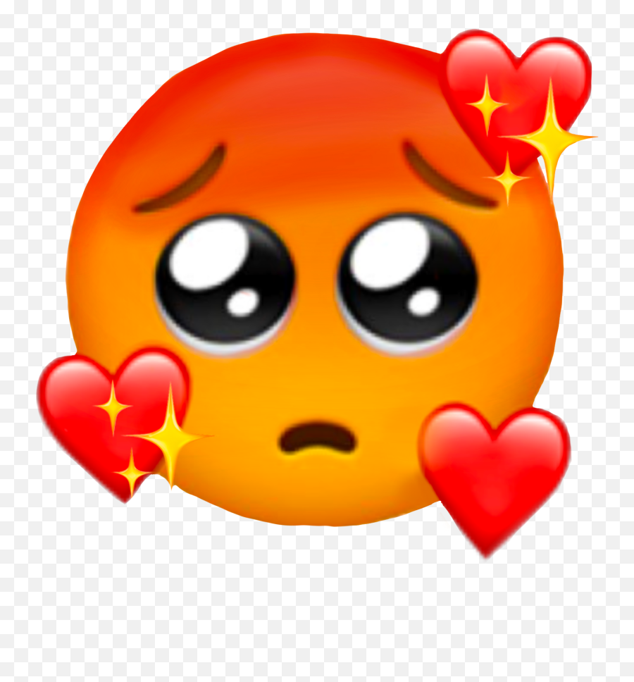 Overwhelmed Love Emoji Sticker - Emotional Emoji With Heart,Overwhelmed Emoji