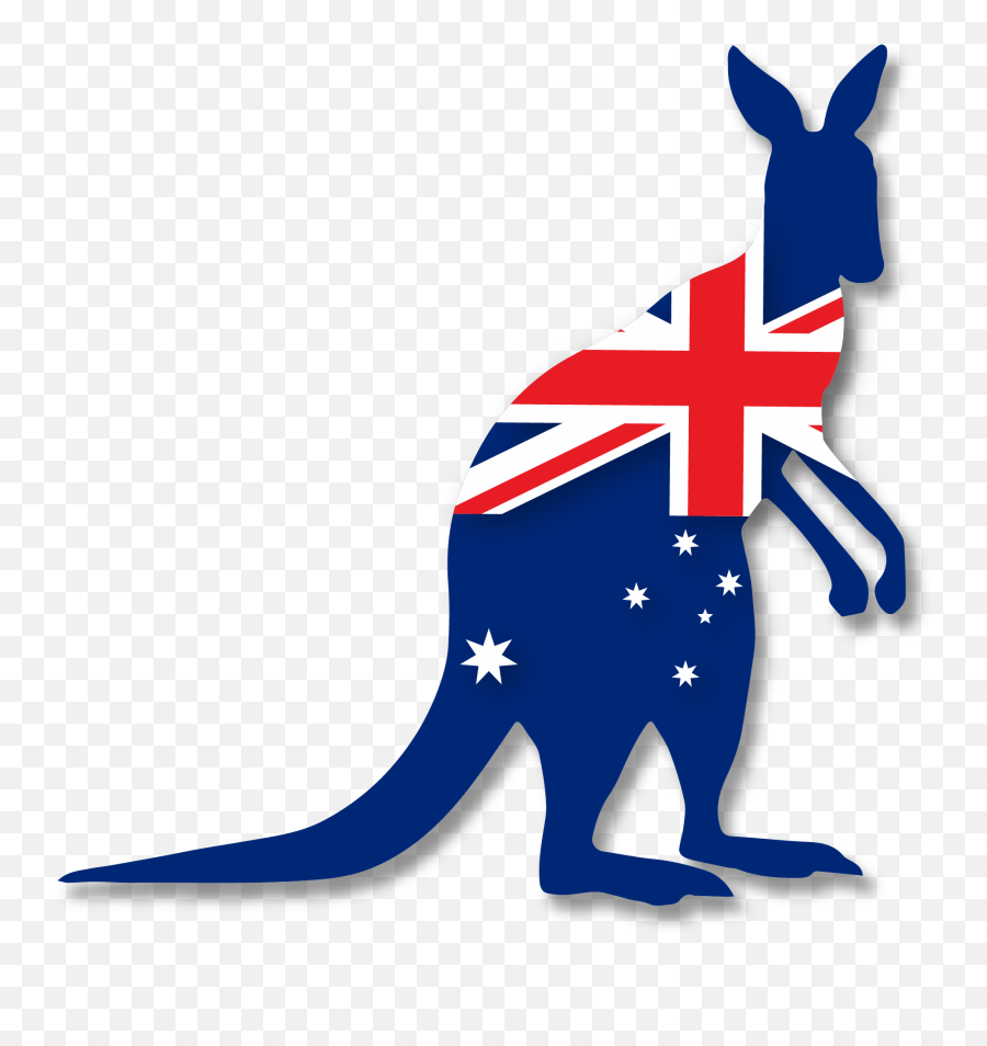 Download Australia Federation Of - Australian Flag Kangaroo Png Emoji,Kangaroo Emoticon