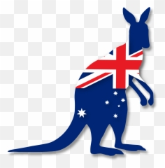 Download Australia Federation Of - Australian Flag Kangaroo Png Emoji,Kangaroo Emoticon