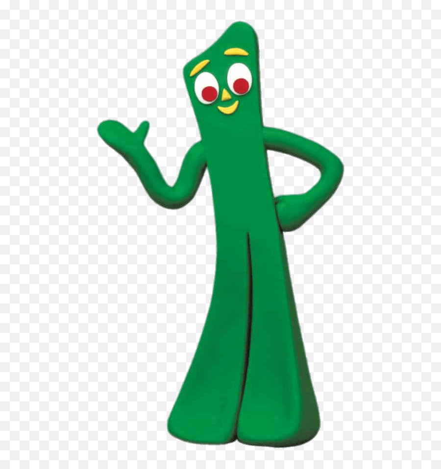 Gumby Waving Pnglib U2013 Free Png Library - Gumby Transparent Emoji,Emoji Movie Smiler