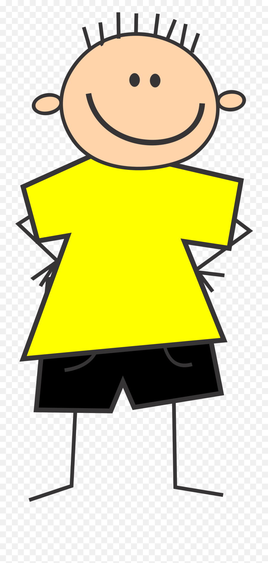 Smiley Clipart Boy Smiley Boy - Boy In Yellow Shirt Emoji,Boy Emoji Shirt