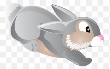 Rabbit Cartoon Clip Art - Jumping Rabbit Cartoon Png Emoji,Rabbit Emojis Tumblr