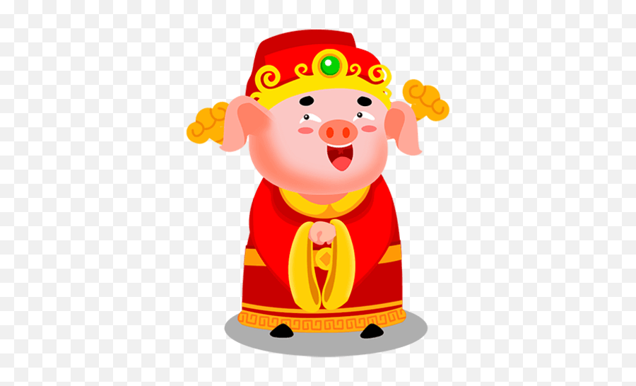 Wastickerapps Year Of Pig Stickers Latest Version Apk - Fictional Character Emoji,Lunar New Year Emojis Golden Pig
