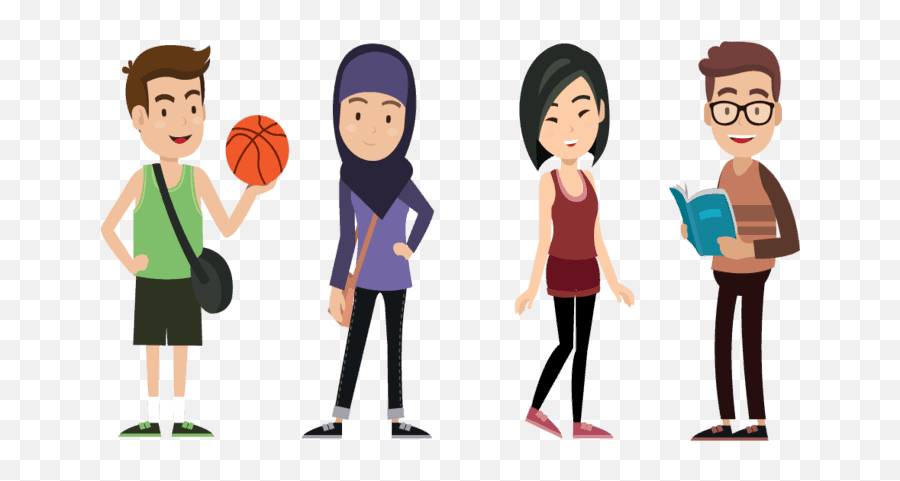 Adolescence - Playing Sports Emoji,Basketball Emotions Cartoon