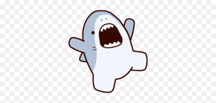 Shark Time Stickers - Happy Emoji,21 Lazy Bear And Rabbit Wechat Expression Emoji