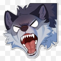 Wolfy 2 And Others Sticker Pack - Stickers Cloud Emoji,Scared Scream Emotion