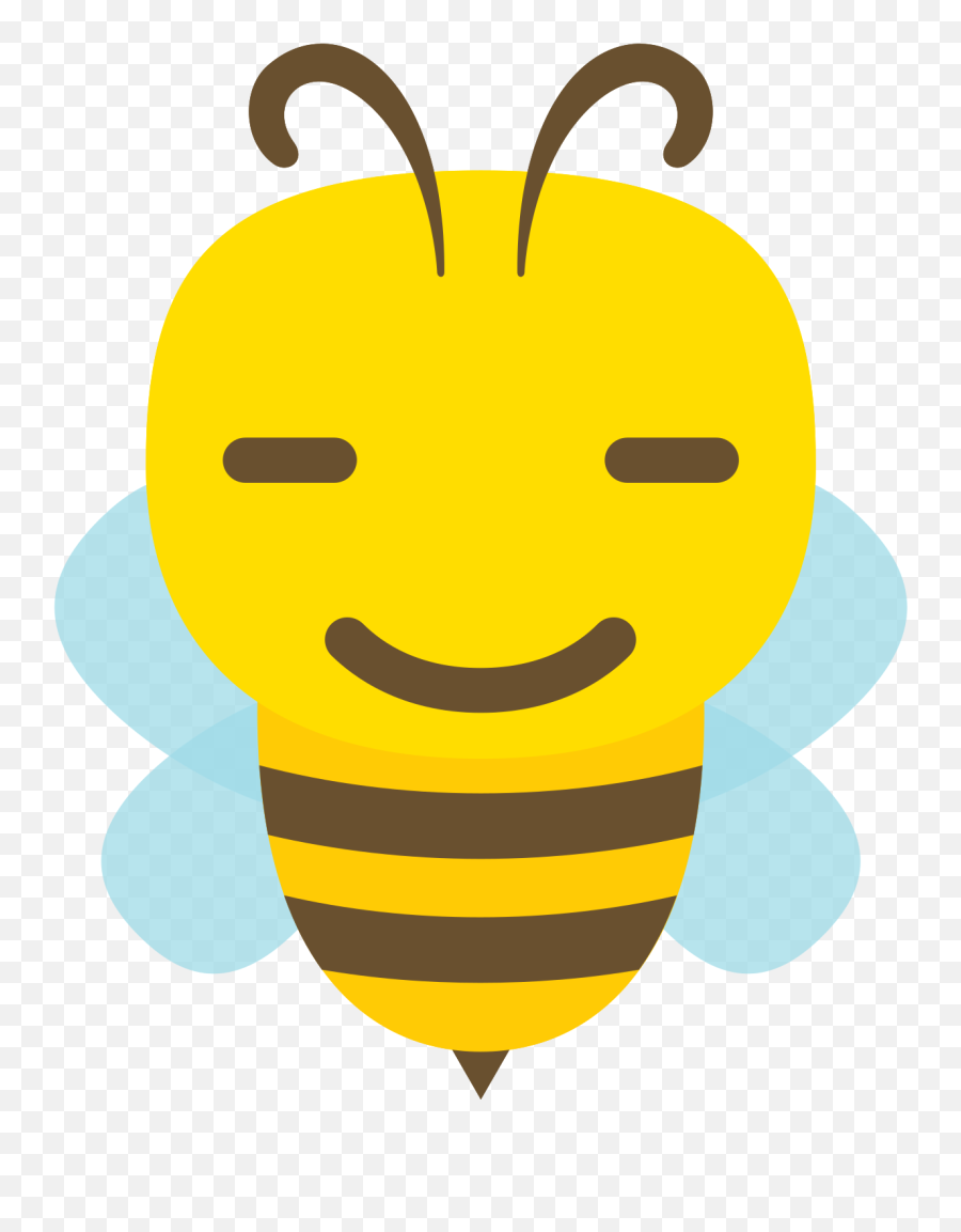Free Emoji Bee Cartoon Smirk Png With - Bee Cry,Smirking Cat Emoji