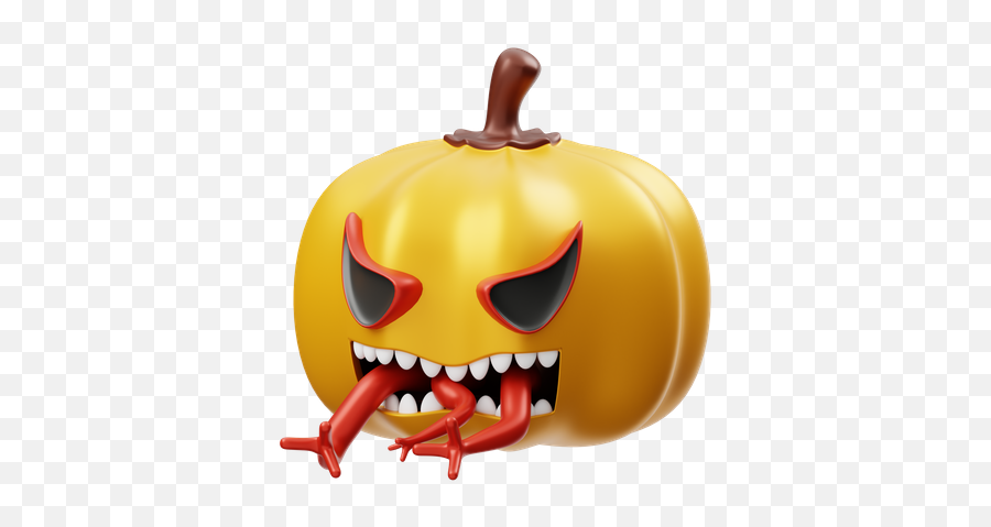 Premium Pumpkin With Hat 3d Illustration Download In Png Emoji,Discord Emojis 2022 Supernatural