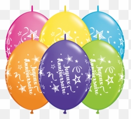 10 X 12 Joyeux Anniversaire Tropical Assorted Quick Link - New Year Emoji,Emoji Party Decor